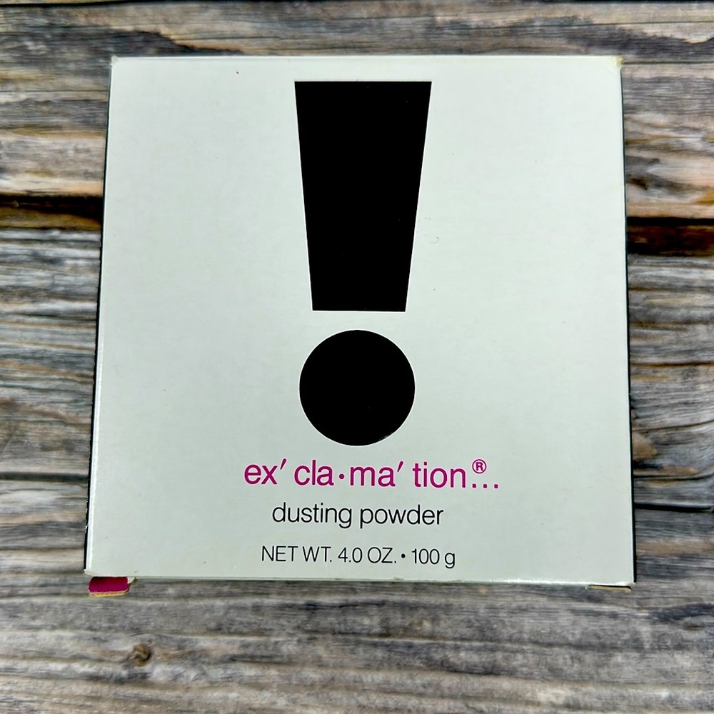 Exclamation! by Coty Vintage Sealed Dusting Powder with Puff 4.0 oz​